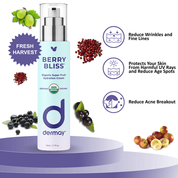 BERRY BLISS™ - Organic Vitamin C Hydrating Night Cream - Dermay